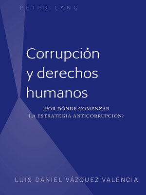 cover image of Corrupción y derechos humanos